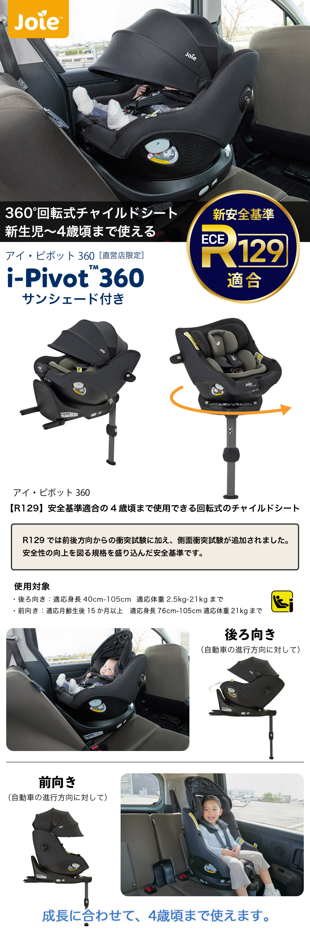 チャイルドシートi-Pivot360