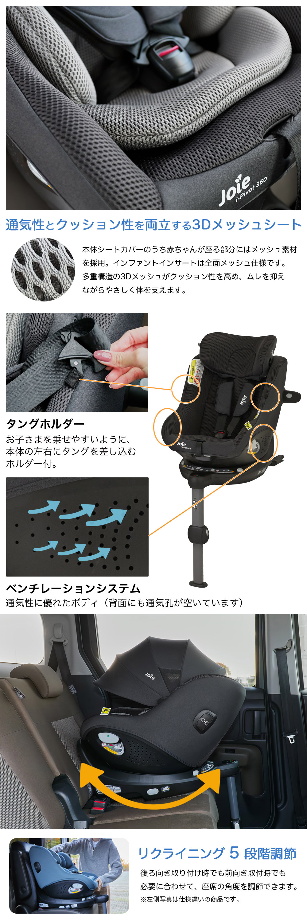 チャイルドシートi-Pivot360