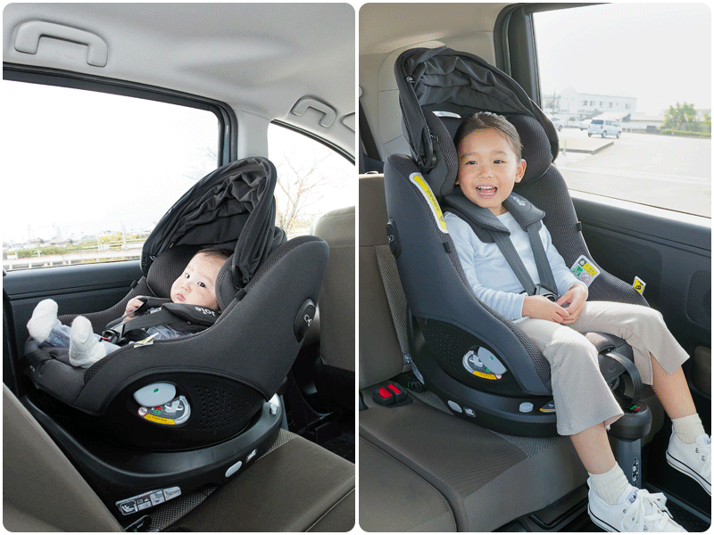 成長に合わせて長く使えるチャイルドシート