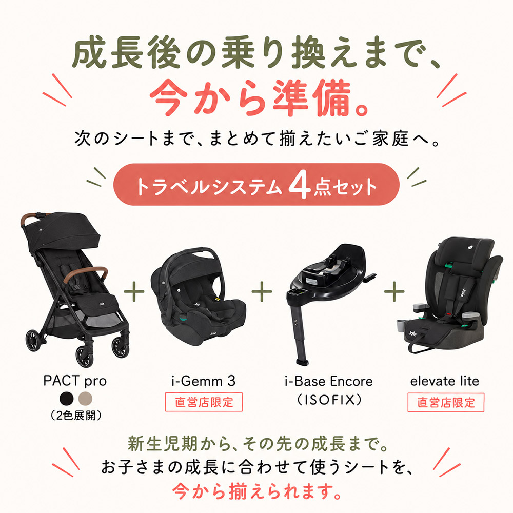 トラベルシステム4点セット パクト プロ