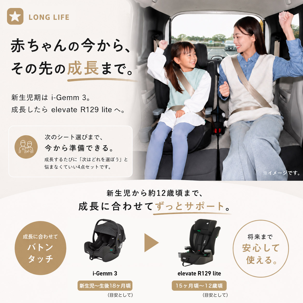 トラベルシステム_チャイルドシートからジュニアシートへ