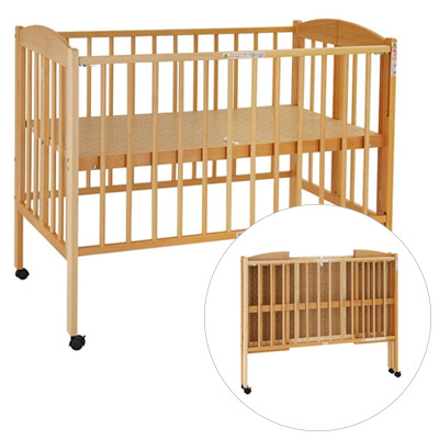 カトージ 折りたたみベビーベッド ハイポジションタイプ