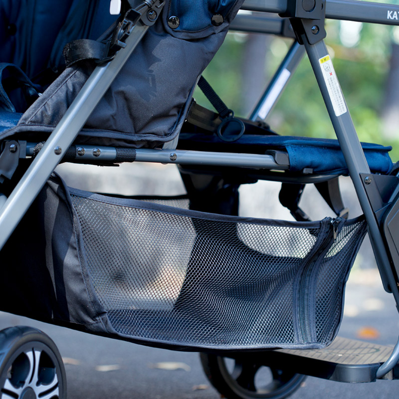 空の状態の二人でゴー ブラックの収納バスケット