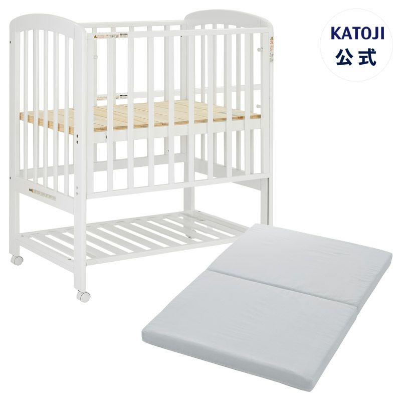 【購入者確定済み】KATOJI ミニベビーベッド アーチ(収納板付) ハイポジシ カトージ ミニベビーベッド アーチ(収納板付)床板の高さが75cmで